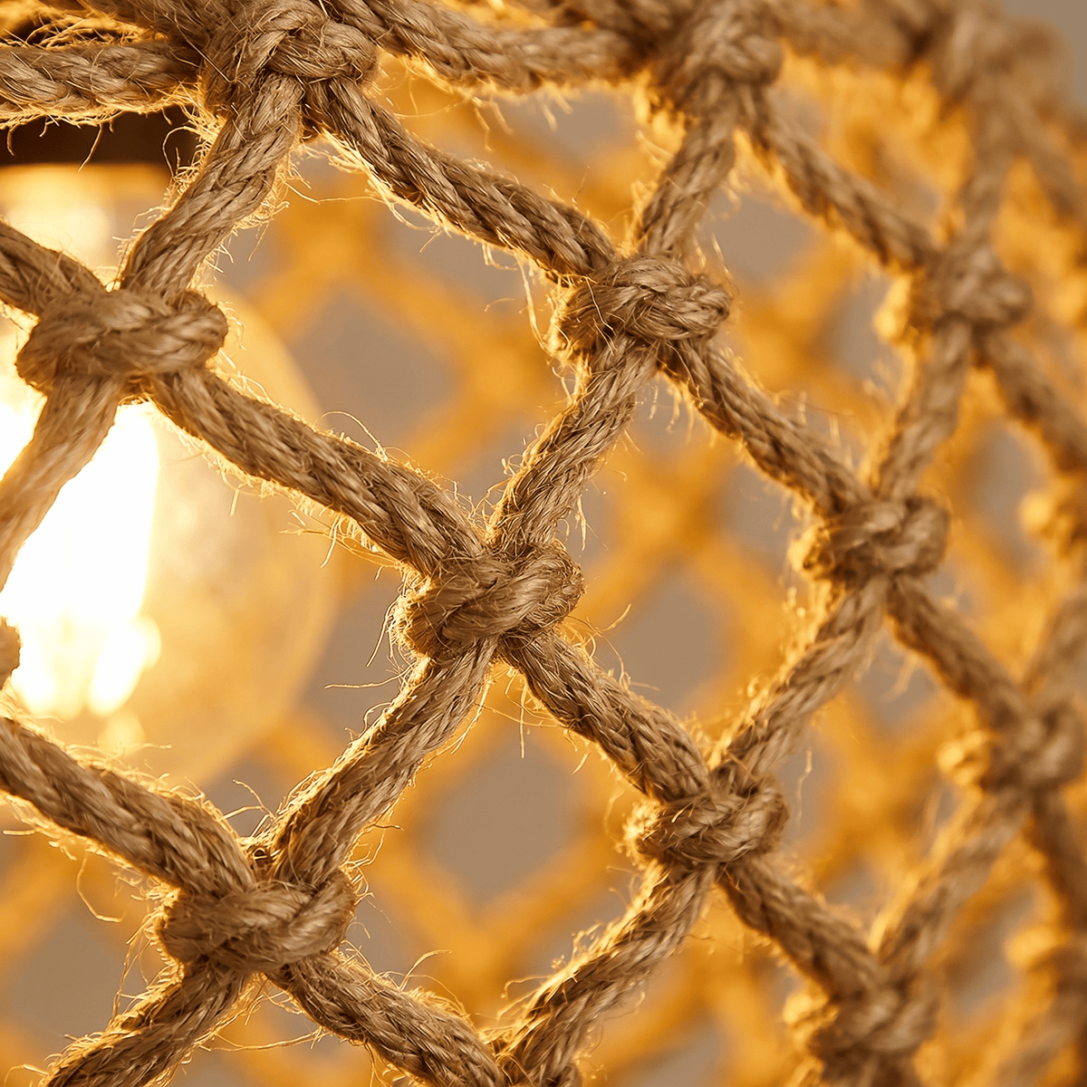 Suspension en Rotin Sphère Ajourée