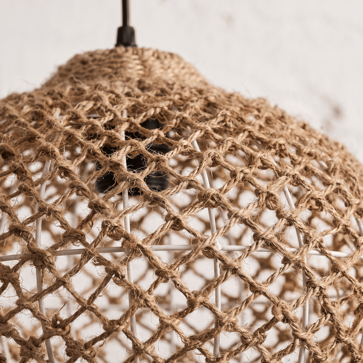 Suspension en Rotin Sphère Ajourée