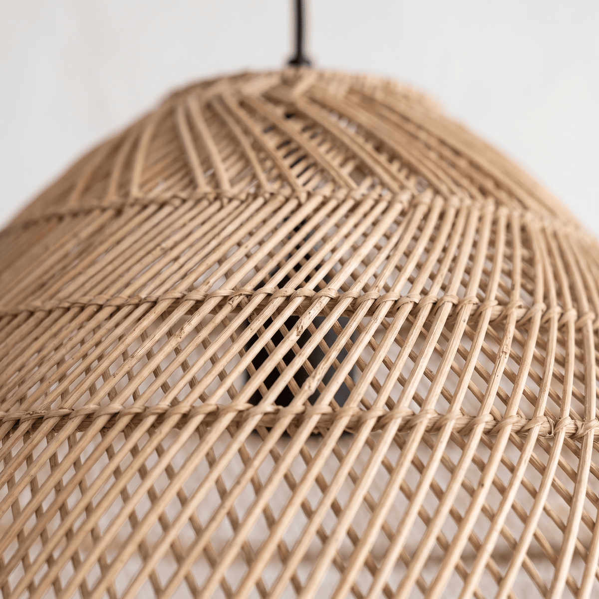 Suspension en Rotin Tressé Cloche