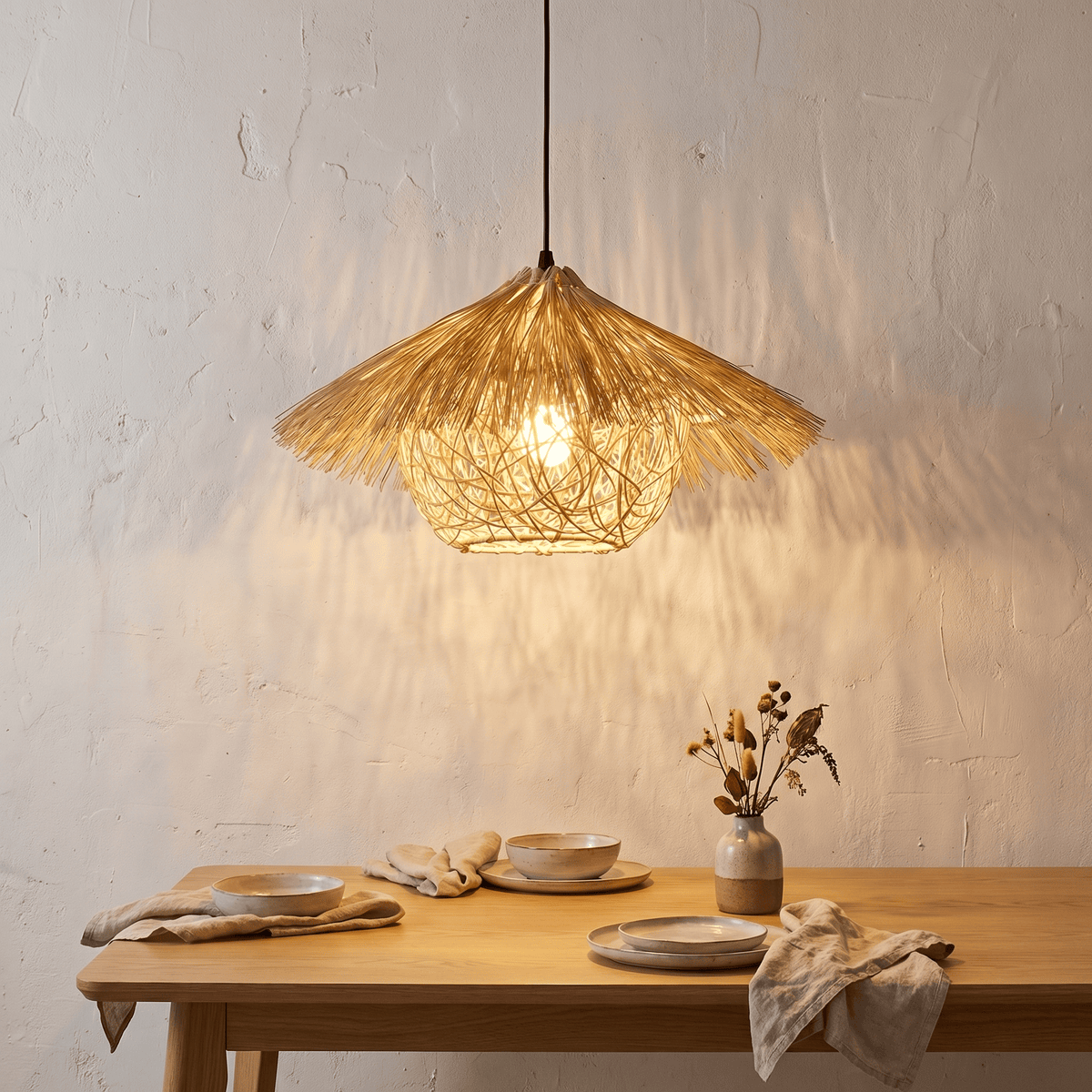 Suspension Rotin Capeline Sauvage
