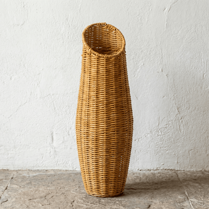 Vase Rotin Cylindrique Élancé
