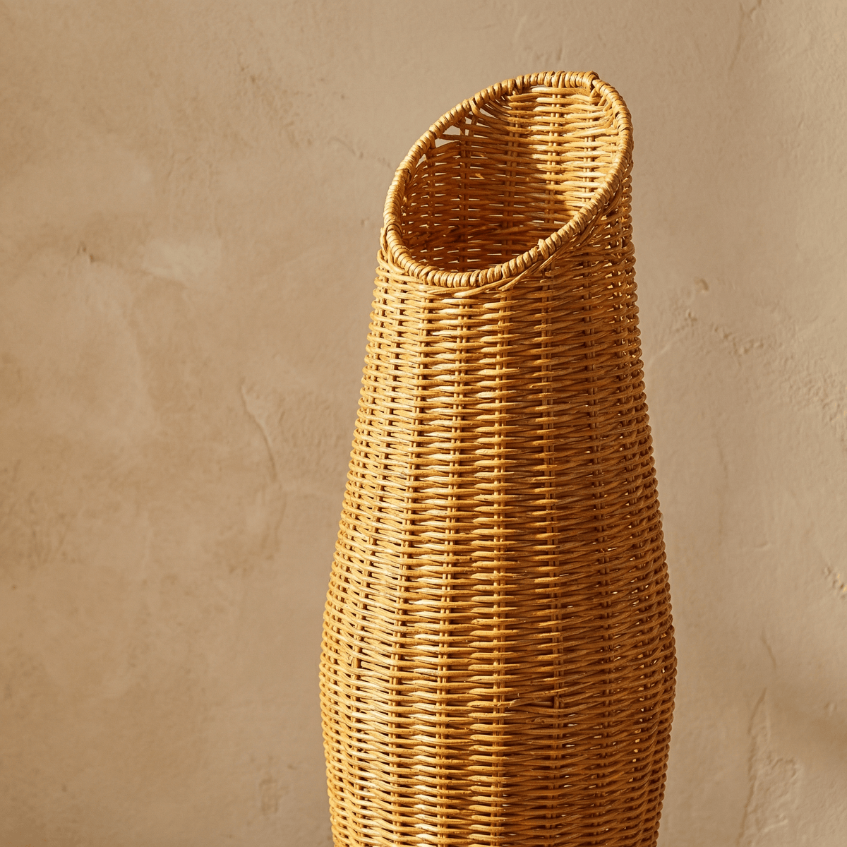 Vase Rotin Cylindrique Élancé