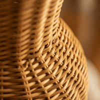 Vase Rotin Galbé Style Amphore
