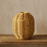 Vase Rotin Sphérique Naturel