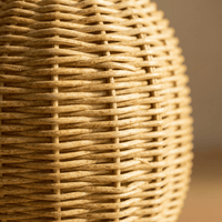 Vase Rotin Sphérique Naturel